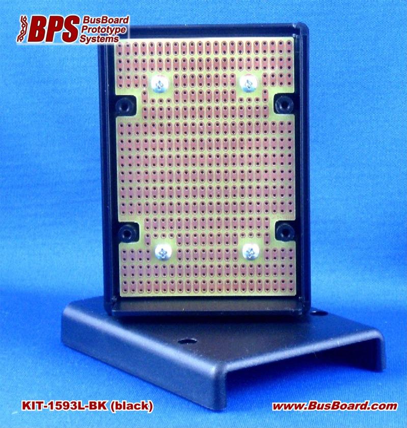 BusBoard Prototype Systems-ProtoBox–1593L Kit (PCB+Box) | KIT-1593L-BK null FR4 Proto-board PCB Board with 2 Hole Strip