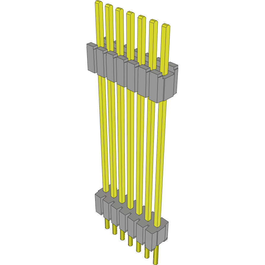 Samtec-DWM-07-61-G-S-787 Piastre connettori e prese PCB Conn Board Stacker HDR 7 POS 1.27mm Solder ST Thru-Hole Tube