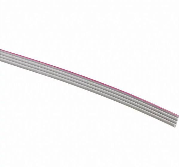 CnC Tech, LLC-302-28-04-GR-0250F Kabel, Flach Flat Ribbon Cable Polyvinyl Chloride 4Conductors 28AWG 300V 76.2m