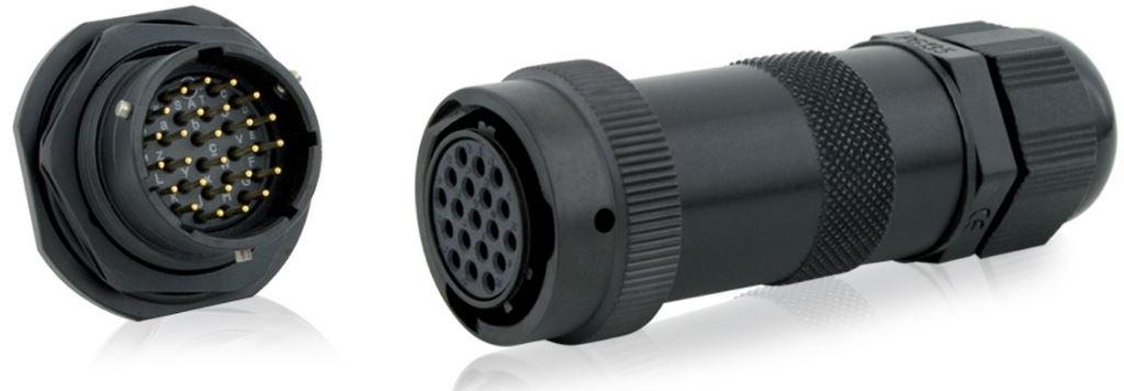 SOURIAU-MS3111E8-4PW Connecteur circulaire Conn Circular PIN 4 POS Solder ST Cable Mount 4 Terminal 1 Port