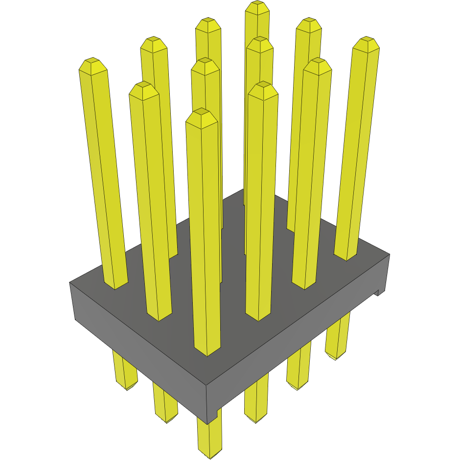 Samtec-MTMM-103-07-L-Q-280 Cabezales del conector y receptáculos PCB Conn Unshrouded Header HDR 12 POS 2mm Solder ST Thru-Hole Bulk