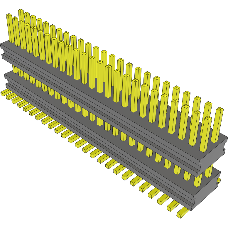 Samtec-AW-25-03-G-D-185-100 Steckverbinderleisten und Leiterplattenbuchsen Conn Board Stacker HDR 50 POS 0.8mm Solder ST SMD Tube