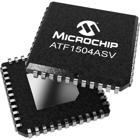 Microchip Technology-ATF1504ASV-15JU44 Complex Programmable Logic Devices - CPLDs CPLD ATF1500Family 1.5KGates 64Macro Cells 76.9MHz 3.3V 44-Pin PLCC Tube