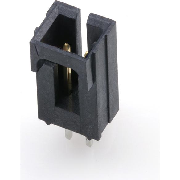 Molex-1719710102 连接器插头及 PCB 插座 Conn Shrouded Header (4 Sides) HDR 2 POS 2.54mm Solder ST Thru-Hole Tube