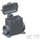 TE Connectivity-T1490100221-000 Adaptateurs pour manchons thermorétractables Hood 90°/180° 4 Shell Size Powder Aluminum Die Cast