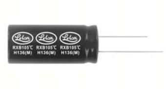 Lelon Electronics-RXB3R3M2GSA-1016 Condensatore alluminio Cap Aluminum Lytic 3.3uF 400V 20% (10 X 16mm) Radial 5mm 0.082A 5000h 105°C Ammo