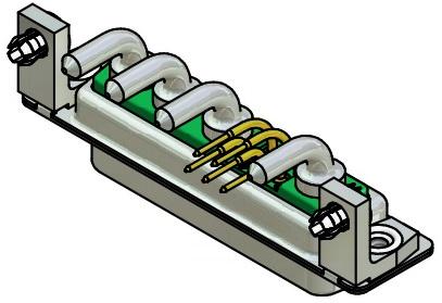 CONEC-3009W4SCT56N40X Steckverbinder, D-Sub Conn D-Sub SKT 4Power/5Signal POS Solder RA Thru-Hole 9 Terminal 1 Port