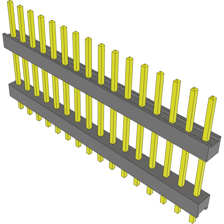 Samtec-DW-16-10-G-S-490 Steckverbinderleisten und Leiterplattenbuchsen Conn Board Stacker HDR 16 POS 2.54mm Solder ST Top Entry Thru-Hole Bulk