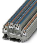 PHOENIX CONTACT-3208544 Steckverbinder, Klemmenblöcke Conn Double-Level Terminal Block 4 POS 3.5mm Push-In Spring DIN Rail 16A