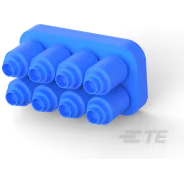 TE Connectivity-1586359-8 Connector Accessories Connector Accessories Gang Seal Straight Silicone Rubber Blue Bag