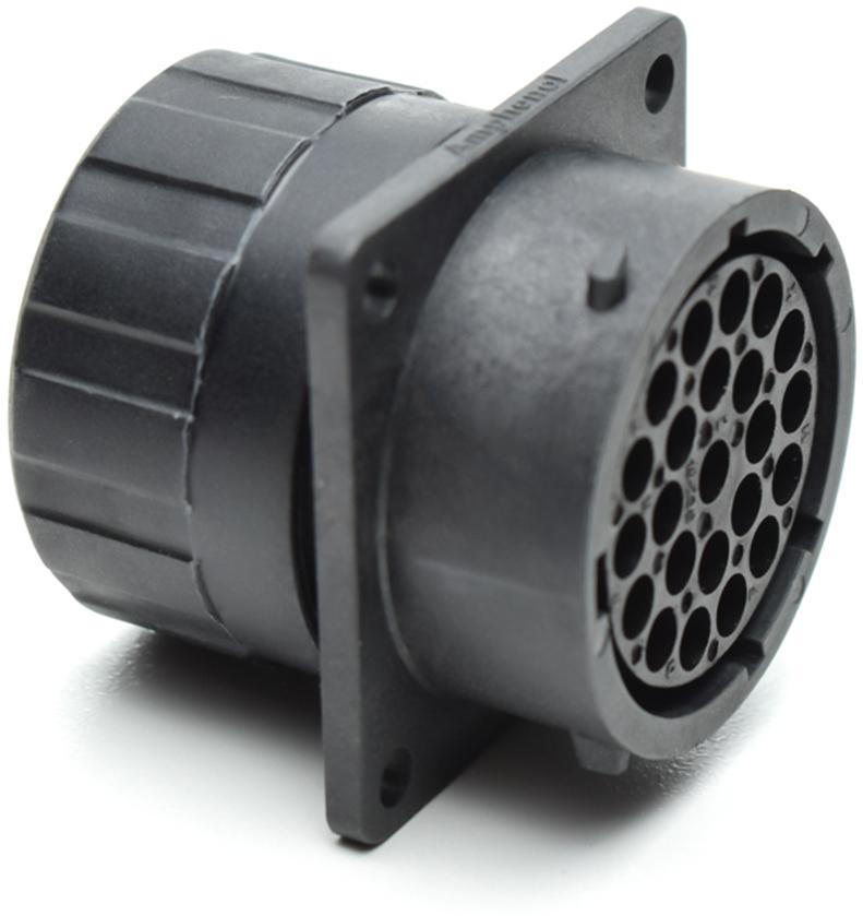 Amphenol-RTS018N23SHEC03 Steckverbinder, rund Conn Circular SKT 23 POS Crimp ST Flange Mount 23 Terminal 1 Port Bag