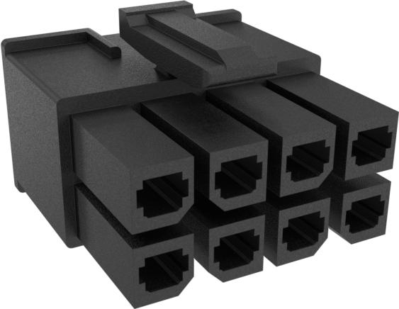 Amphenol Communications Solutions-10158453-08LF Einzeladersteckverbinder, Gehäuse HSG, RCPT, FEM, 8POSN, 2ROW, CRP, 5.7mm PITCH