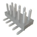 Conn Unshrouded Header HDR 10 POS 2mm Solder ST Top Entry SMD Tube