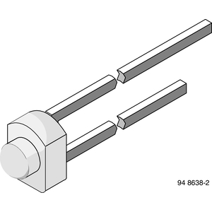 Vishay-CQY37N Infrared Emitters Infrared Emitter 950nm 5mW/sr Circular Top Mount 2-Pin T-3/4 Bulk