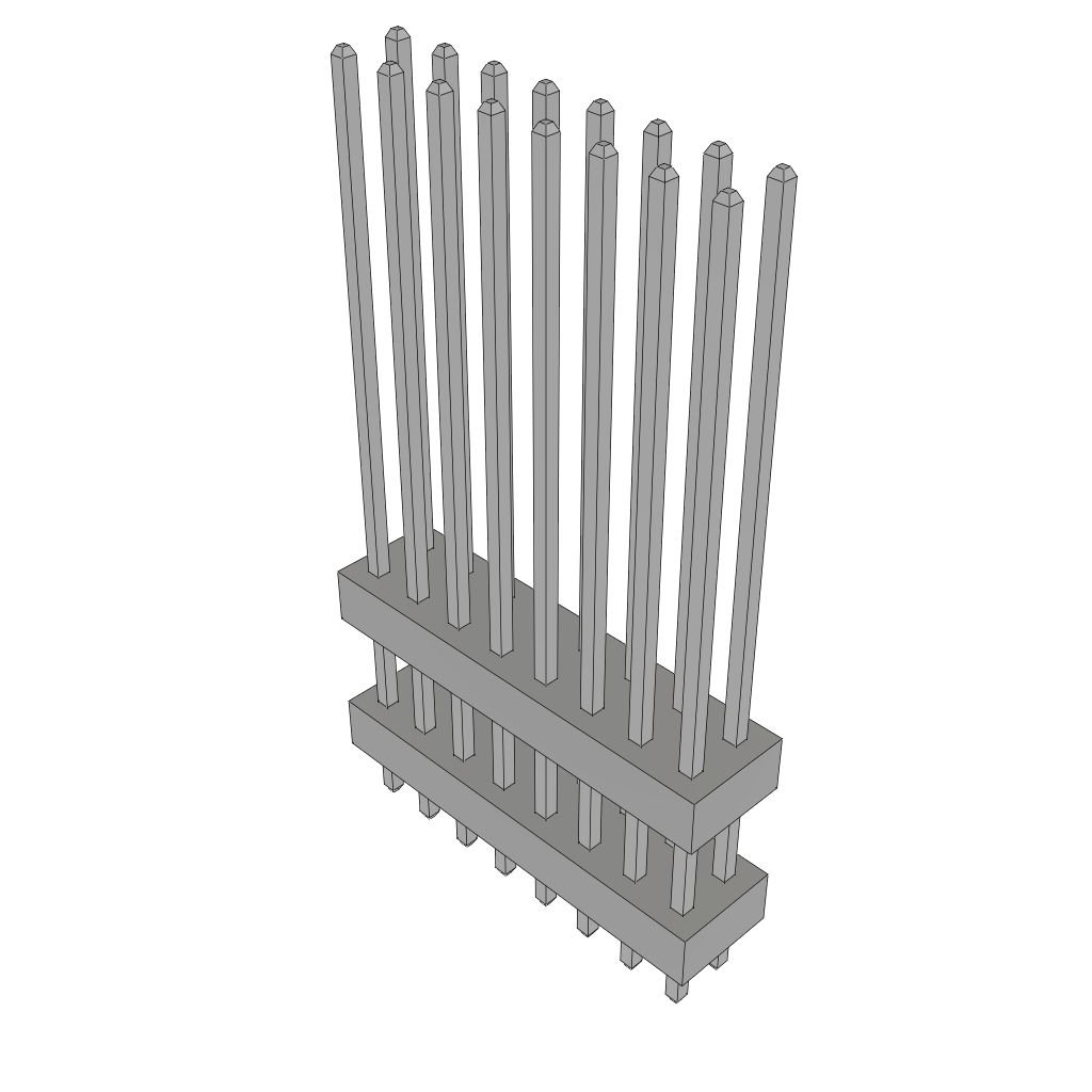 Samtec-TW-08-12-T-D-876-090 Steckverbinderleisten und Leiterplattenbuchsen Conn Board Stacker HDR 16 POS 2mm Solder ST Top Entry Thru-Hole Bulk