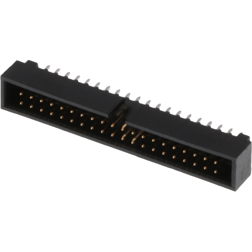 Molex-70246-4001 Connector Headers and PCB Receptacles Conn Shrouded Header (4 Sides) HDR 40 POS 2.54mm Solder ST Top Entry Thru-Hole C-Grid Tray