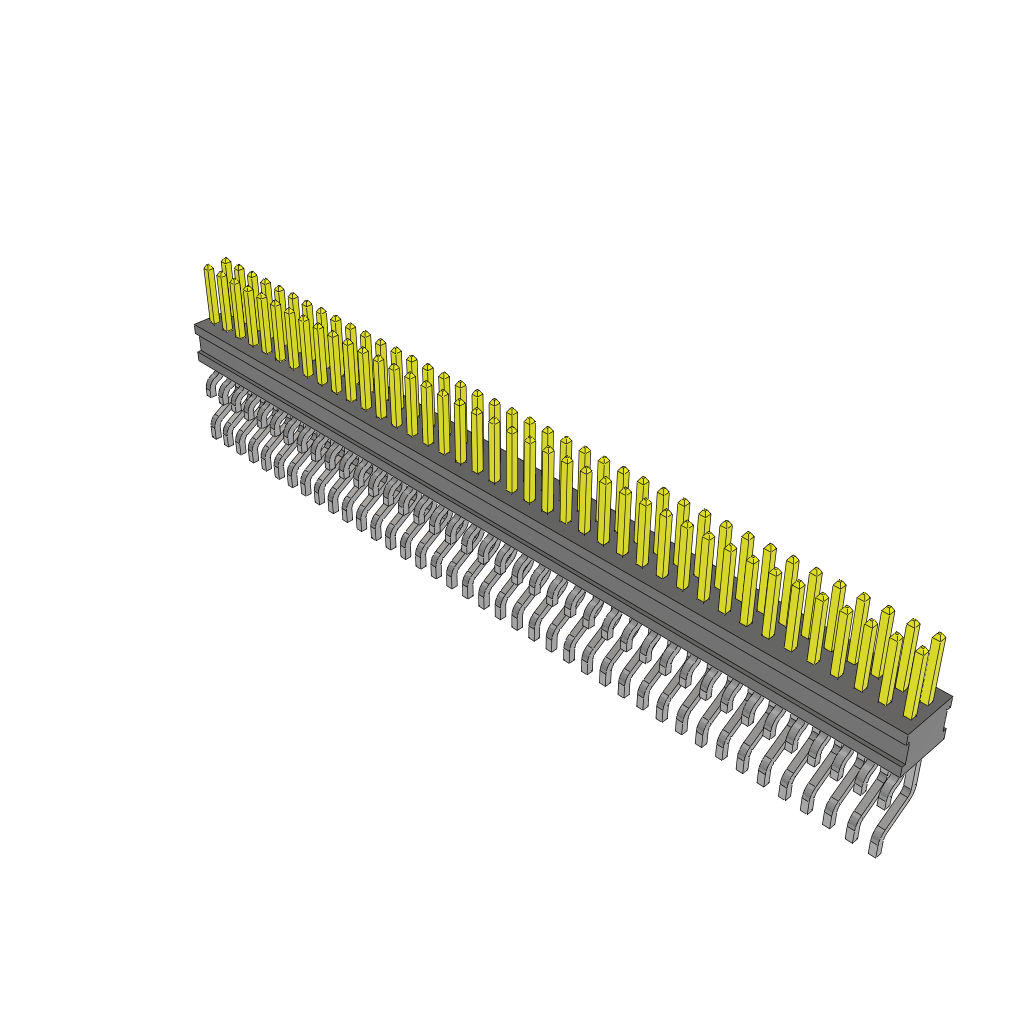 Samtec-FTSH-140-04-F-DH Steckverbinderleisten und Leiterplattenbuchsen Conn Unshrouded Header HDR 80 POS 1.27mm Solder RA Side Entry SMD TIGER CLAW™ Tube