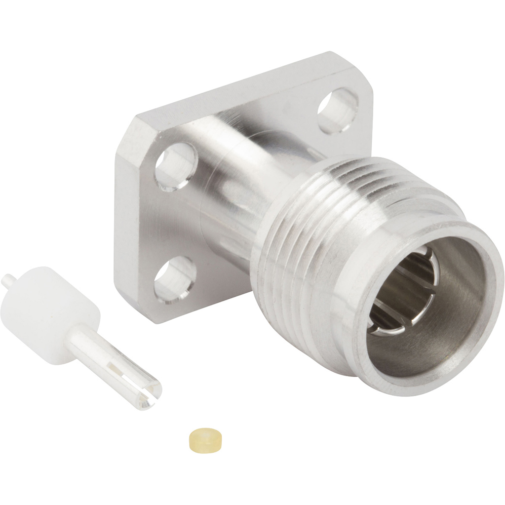 Amphenol RF-225-100J-52S RF-Steckverbinder RF Connector 2-2-5 0Hz to 6GHz 50Ohm Solder ST Cable Mount RCP Silver Bag