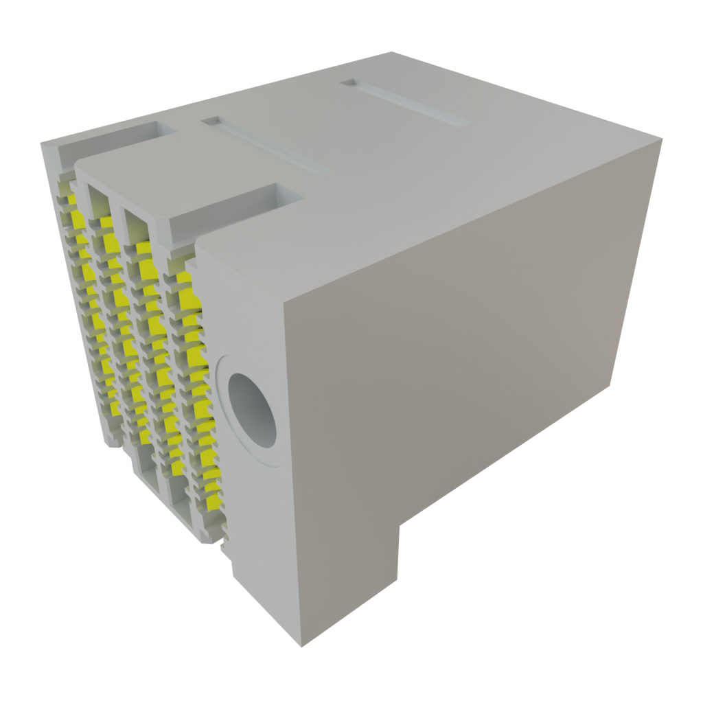 Samtec-EBTF-4-08-2.0-S-RA-1-R Steckverbinder, Mutterplatine Connector Backplane HDR 64 2mm Press Fit Right Angle Through Hole