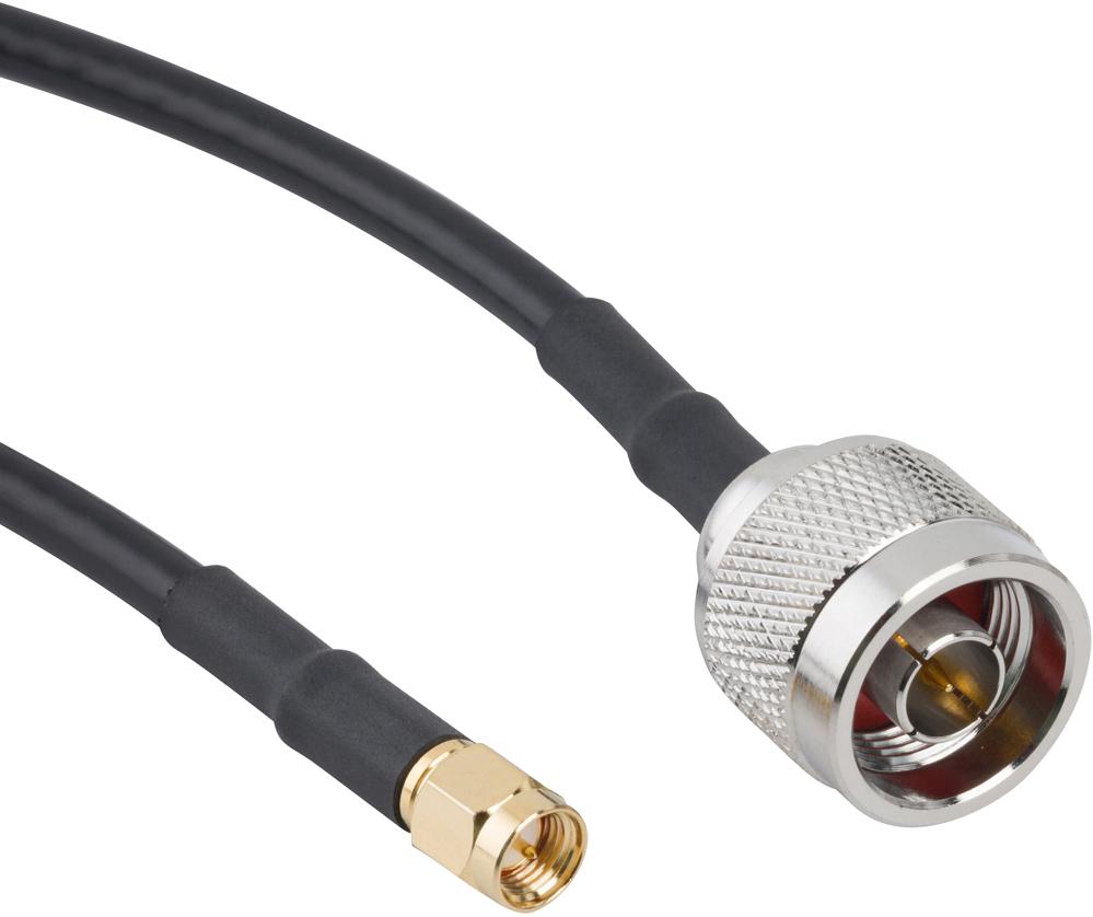Amphenol RF-095-902-525-072 Kabelbaugruppen Koaxial N-Type Straight Plug to SMA Straight Plug RG-58 50 Ohm 72 inches (1829 mm)