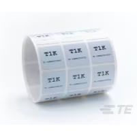 TE Connectivity-T1K-080080-10-9 Beschriftungen Labels Thermal Transfer Printable Label Polyimide Gloss White 8x8mm