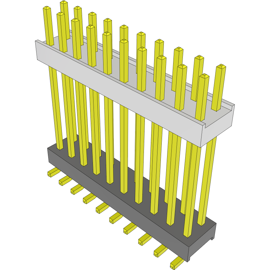 Samtec-HW-10-12-G-D-795-SM Steckverbinderleisten und Leiterplattenbuchsen Conn Board Stacker HDR 20 POS 2.54mm Solder ST SMD Tube