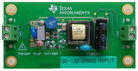 Texas Instruments-TPS92310-12FB/NOPB Herramientas y kits de desarrollo TPS92310 LED Driver Evaluation Board