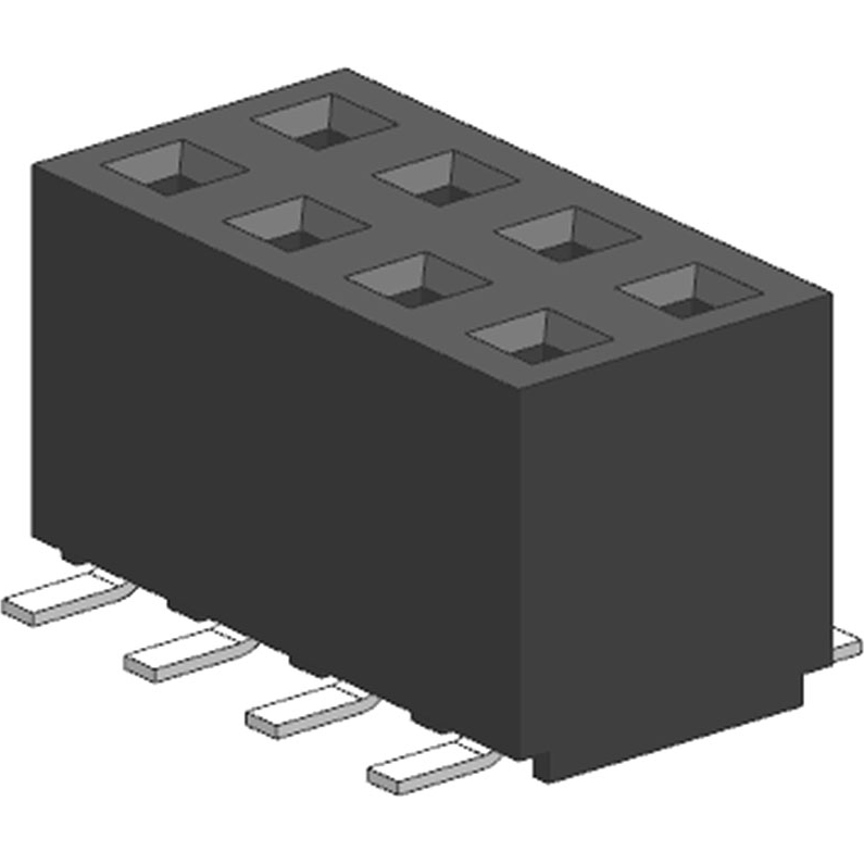 Molex-0873400496 Steckverbinderleisten und Leiterplattenbuchsen Conn Socket Strip RCP 4 POS 2mm Solder ST Top Entry SMD Milli-Grid T/R