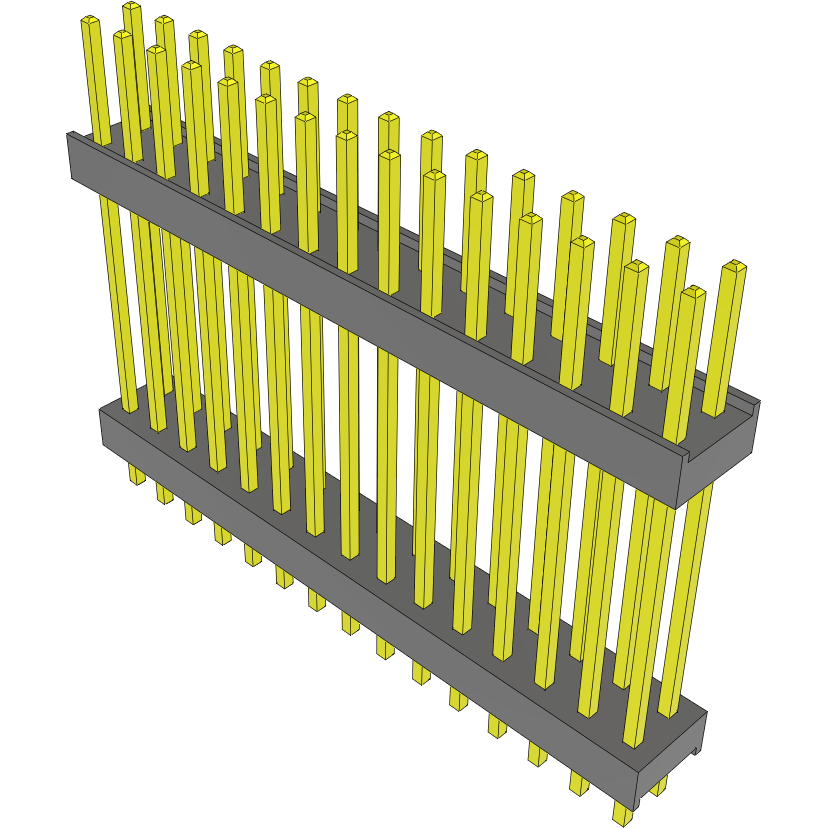 Samtec-DW-15-20-L-D-775 连接器插头及 PCB 插座 Conn Board Stacker HDR 30 POS 2.54mm Solder ST Top Entry Thru-Hole Bulk