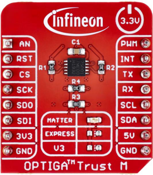 Infineon Technologies AG-TRUSTMMTRSHIELDTOBO1 Cartes et kits de développement de systèmes intégrés SLS 32AIA010MH/SLS 32AIA010MK/SLS 32AIA010ML/SLS 32AIA010MS Authenticator Shield Board 1MHz CPU 10KB