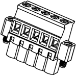 Molex-39527-7008 Steckverbinder, Klemmenblöcke Conn Eurostyle Block F 8 POS 5mm Screw ST Panel Mount 18A/Contact Eurostyle™