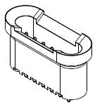 Molex-171056-1000 Steckverbinderleisten und Leiterplattenbuchsen Conn Wire to Board HDR 6 POS 2.5mm Solder ST Thru-Hole SPOX BMI Bag