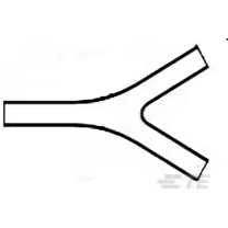 TE Connectivity-381A301-770-0 Wärmeschrumpfende Produkte Heat Shrink Transition Y Style NBCCS Black Bag/Box