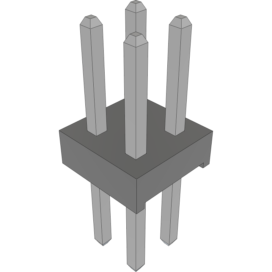 Samtec-MTMM-102-06-T-D-168 Steckverbinderleisten und Leiterplattenbuchsen Conn Unshrouded Header HDR 4 POS 2mm Solder ST Top Entry Thru-Hole Bulk