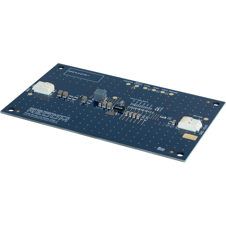 RECOM Power-RPZ-6.0-EVM-1 Energiemanagement, Entwicklungsplatinen und -kits Evaluation Board for Buck Regulator Module