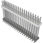 Conn Board Stacker HDR 40 POS 2.54mm Solder ST Top Entry SMD Tube