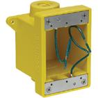 Molex-1301280119 电缆配件 F.D. Yellow Glass-Filled Polyester Box, Corrosion -resistant 25.40mm Threaded
