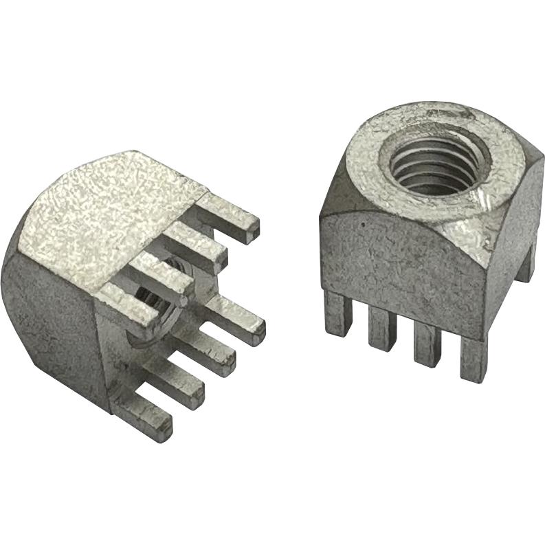 ADAM TECH-HCT-P-IT-M5-A Terminali connettore Power Tap Terminal Brass F 9mm Matte Tin Over Nickel