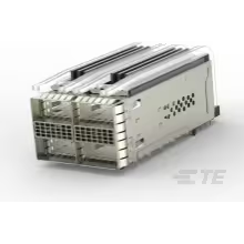TE Connectivity-2299870-1 电话及电信连接器 Conn zQSFP+ RCP 152 POS 0.8mm Press Fit RA Thru-Hole 152 Terminal 4 Port Box/Tray