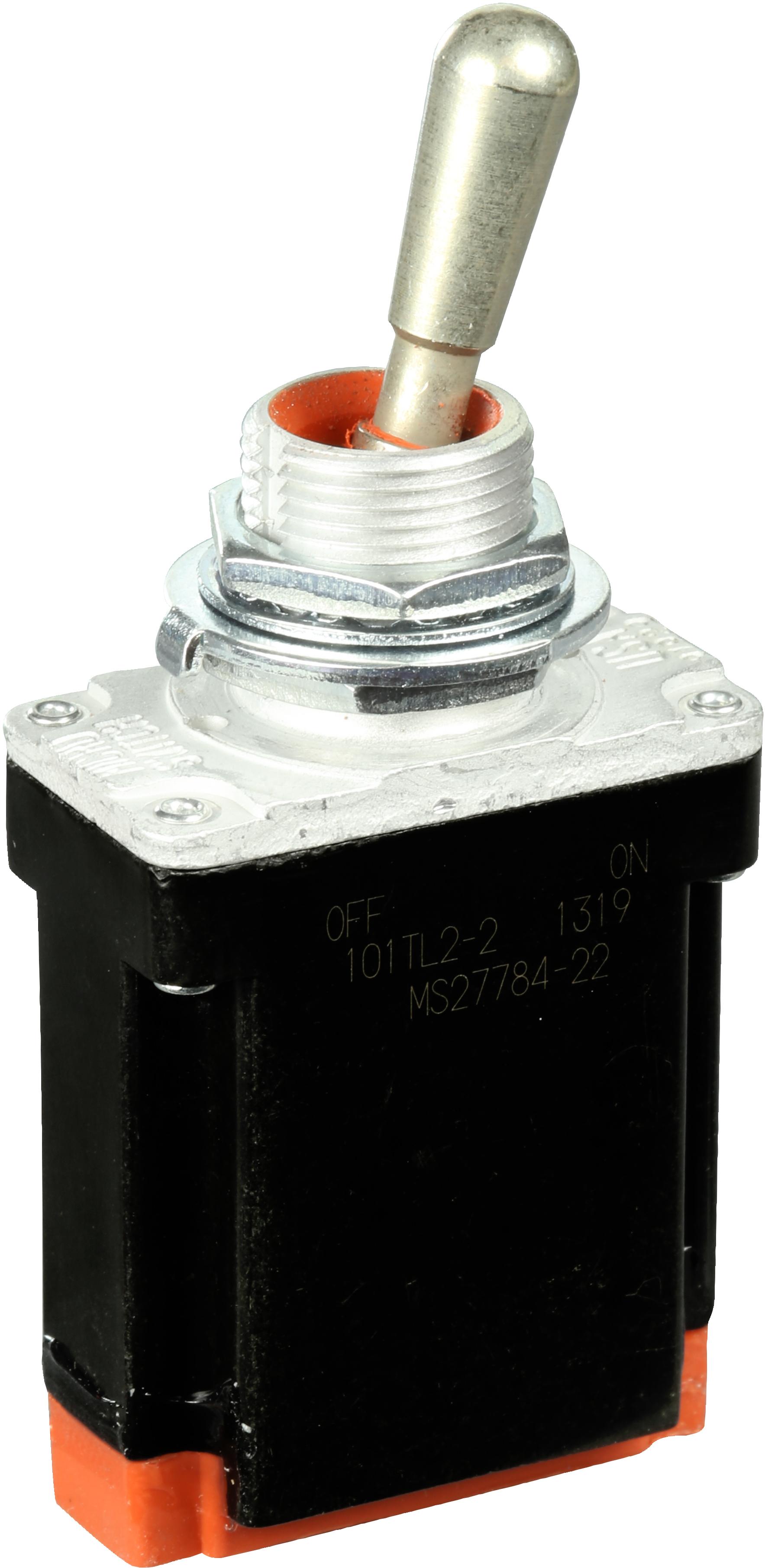 Honeywell-101TL2-2 Interruttore a levetta Switch Toggle OFF None ON SPST Round Lever IWTS 7.5A 230VAC 250VDC Panel Mount with Threads