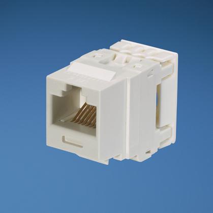 Panduit-NK688MWH Steckverbinder, Telefon und Telekommunikation Conn RJ-45 F 8 POS IDT ST Cable Mount 8 Terminal 1 Port Cat 6