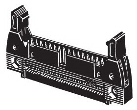 Omron-XG4E-1431 Connector Headers and PCB Receptacles Conn Ejector Header HDR 14 POS 2.54mm IDT RA Cable Mount