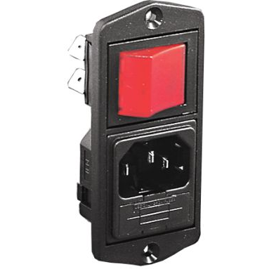 Bulgin Components PLC-BVA15/Z0000/11 Module d’admission d’alimentation Power Entry Module Unfiltered M 3 POS Fuse/Switch ST 1 Port