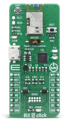 MikroElektronika-MIKROE-4120 Cartes et kits de développement RF/sans fil PAN1760A Bluetooth Click Board
