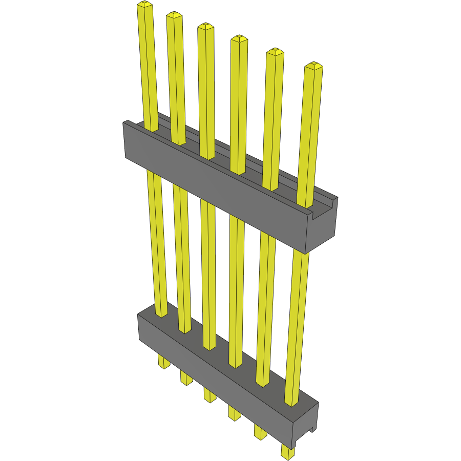 Samtec-DW-06-20-L-S-717 连接器插头及 PCB 插座 Conn Board Stacker HDR 6 POS 2.54mm Solder ST Top Entry Thru-Hole Bulk