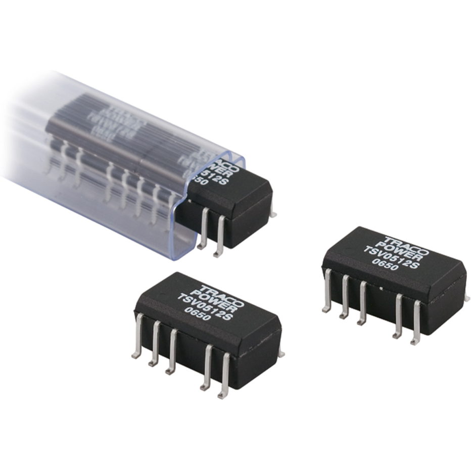 TRACO Electronic AG-TSV 0505S Convertidor de CC a CC y módulo del regulador de conmutación Module DC-DC 5VIN 1-OUT 5V 0.2A 1W 10-Pin SOIC T/R