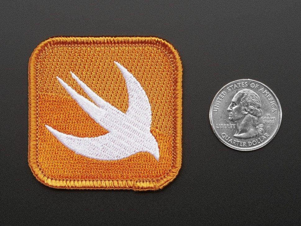 Adafruit Industries-1964 Etiquetas de identificación Swift - Skill badge, iron-on patch