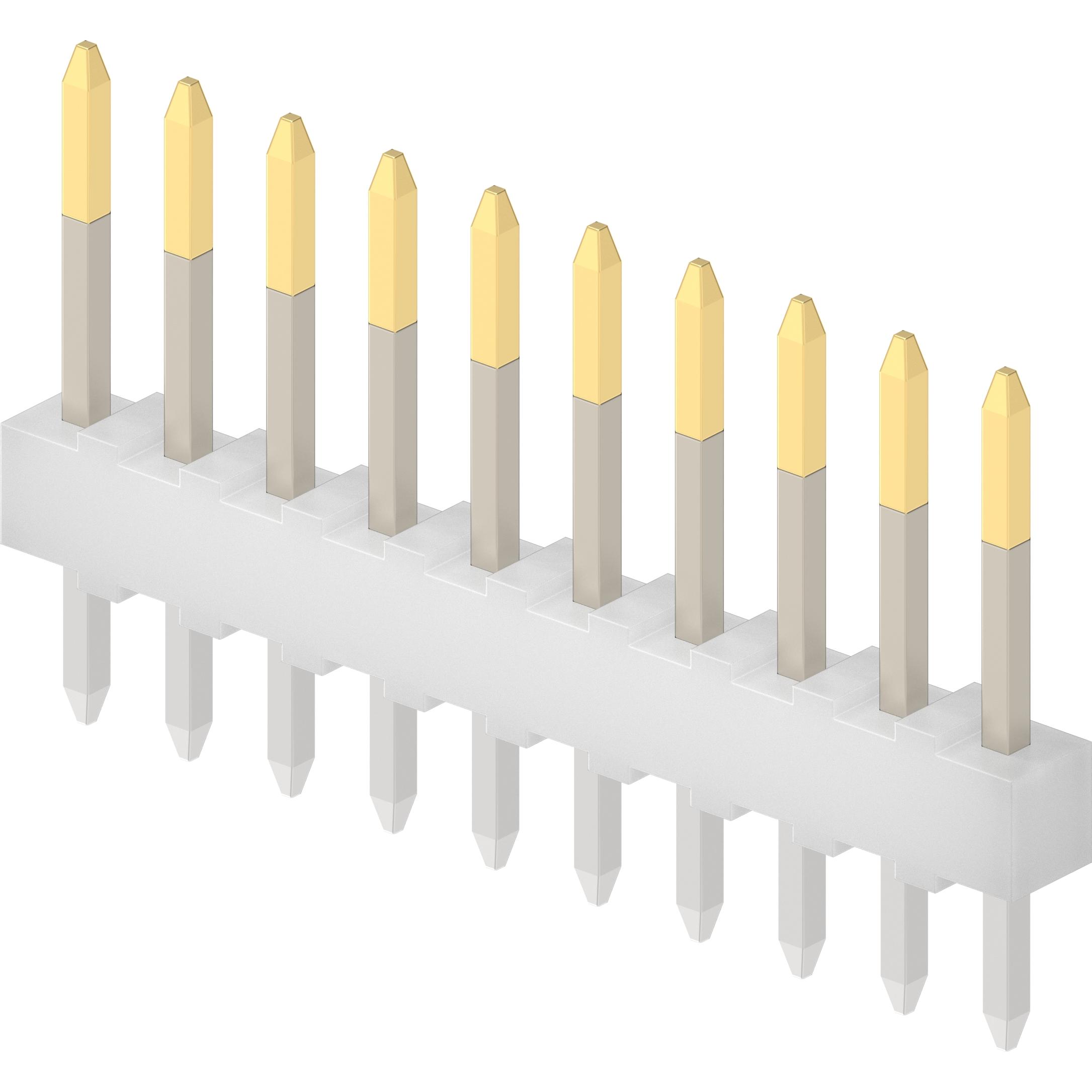 Molex-22-10-2101 Connector Headers and PCB Receptacles Conn Unshrouded Header HDR 10 POS 2.54mm Solder ST Top Entry Thru-Hole KK Bag