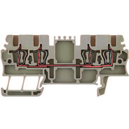 Weidmuller-1775580000 Steckverbinder, Klemmenblöcke Conn DIN Rail 4 POS Tension Clamp ST T DIN Rail