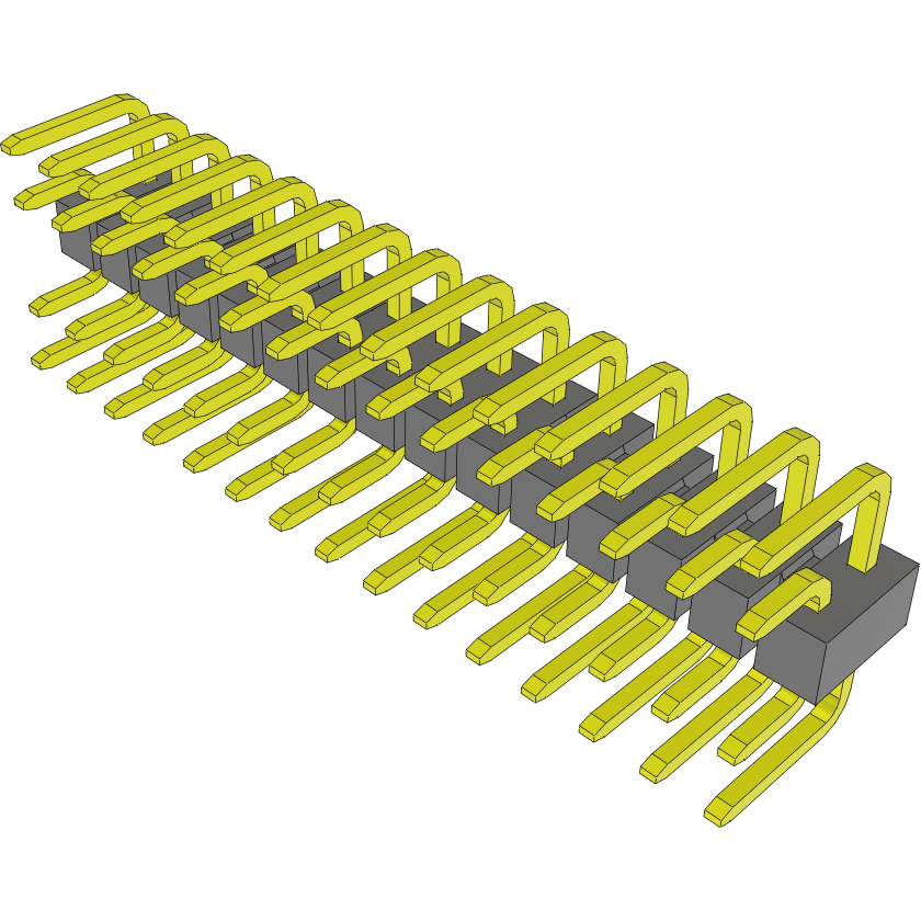 Samtec-BTSW-115-01-T-D Ponti e derivazioni del connettore Conn Jumper M 30 POS 2.54mm Solder ST Thru-Hole Tube